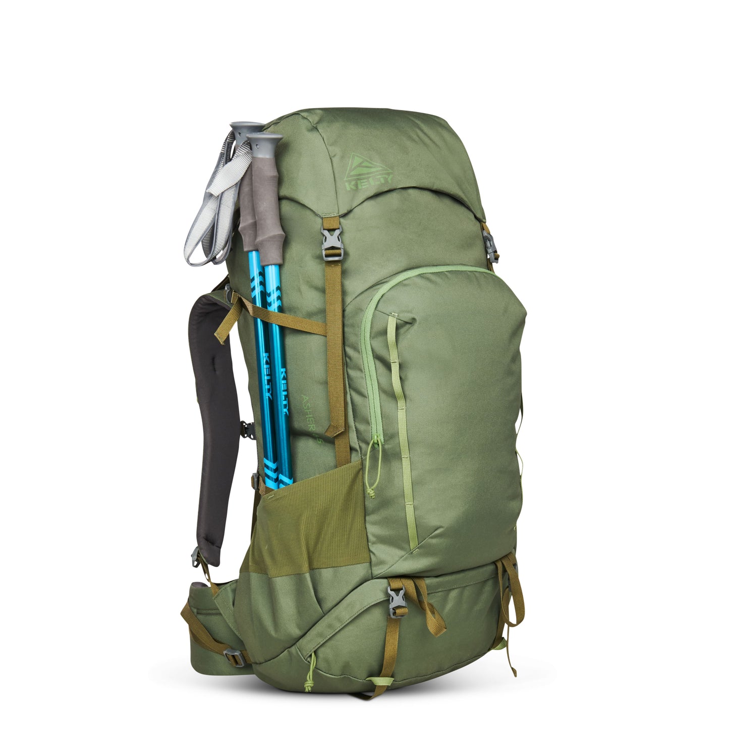 KELTY Asher 65L Hiking Pack Winter Moss