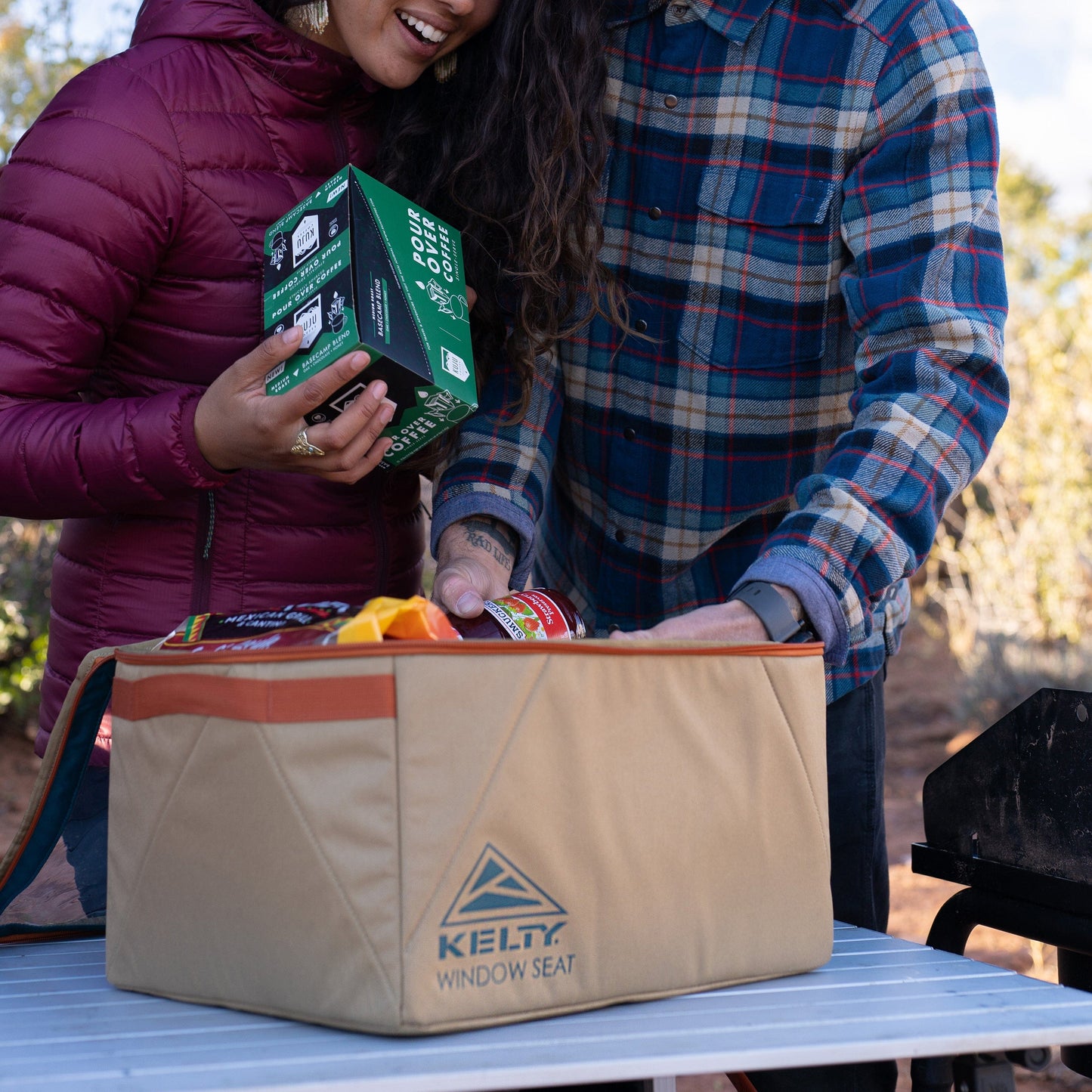 KELTY Window Seat Dull Gold / Deep Teal