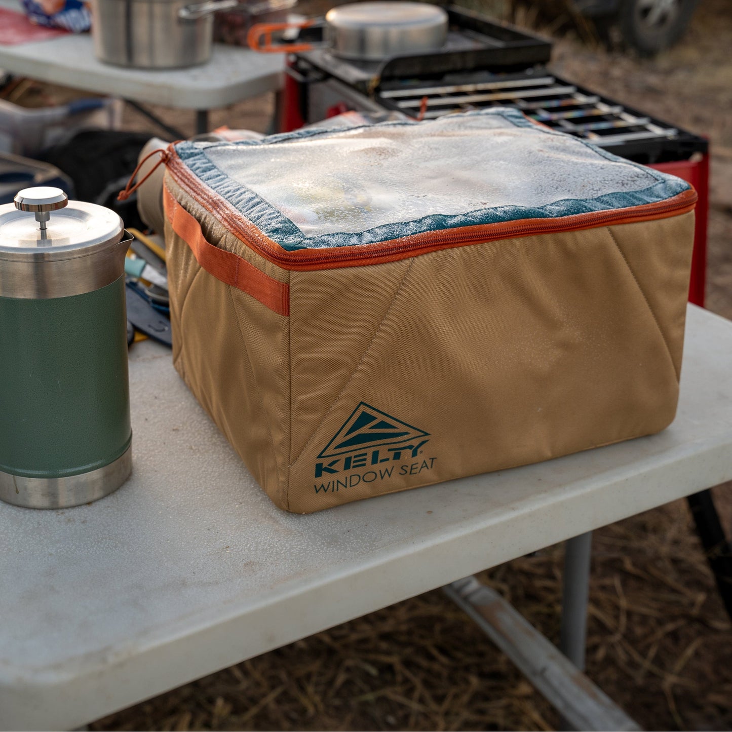 KELTY Window Seat Dull Gold / Deep Teal