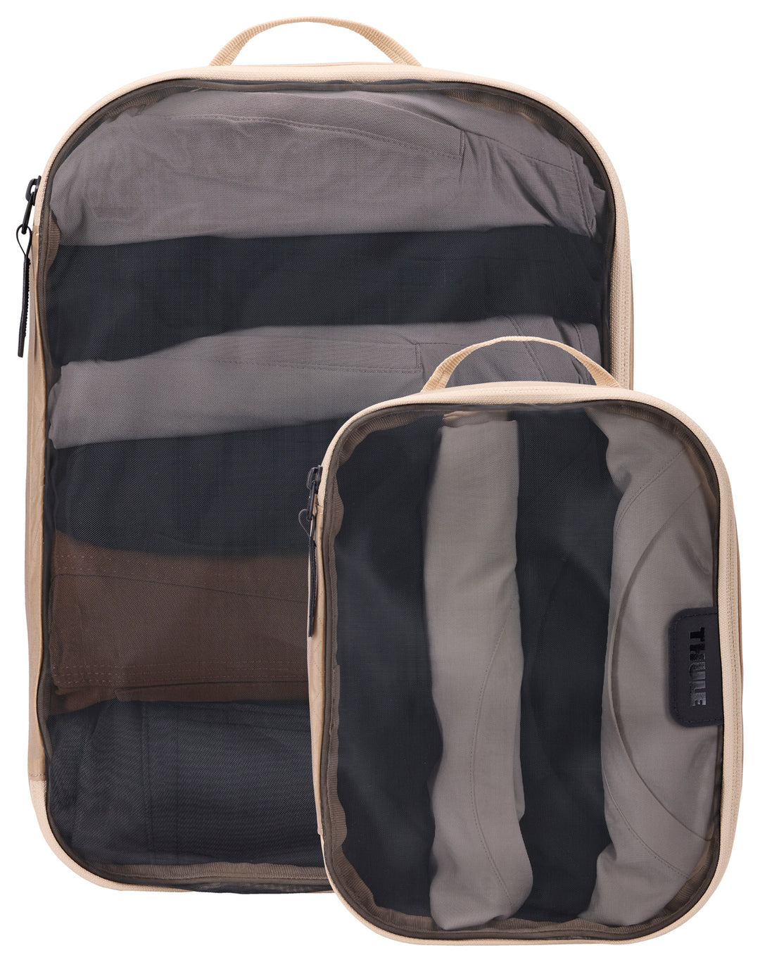 Thule Packing Cube Set (1x Small, 1x Medium) - Gentle Beige