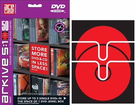 Arkive 5:1 DVD Storage Sleeve 50 pack - MW Direct