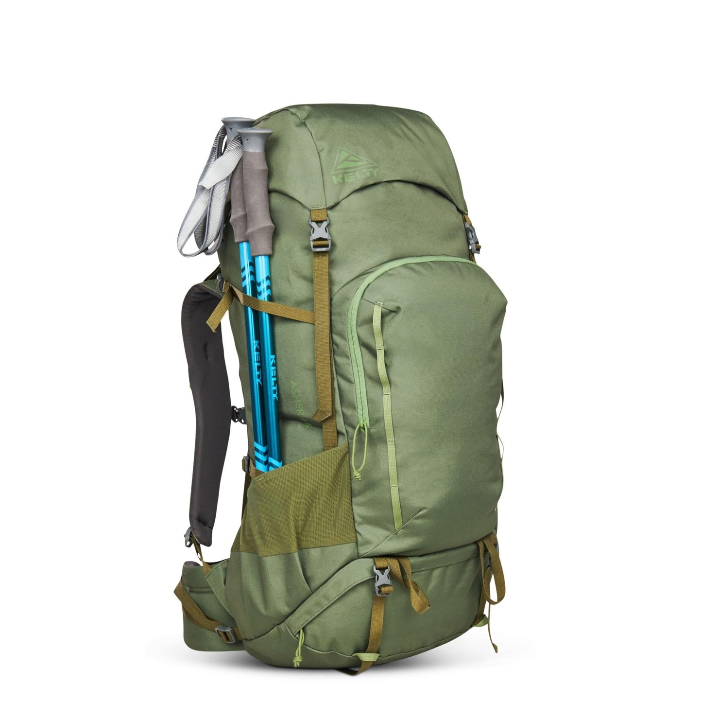KELTY Asher 65L Hiking Pack Winter Moss - MW Direct