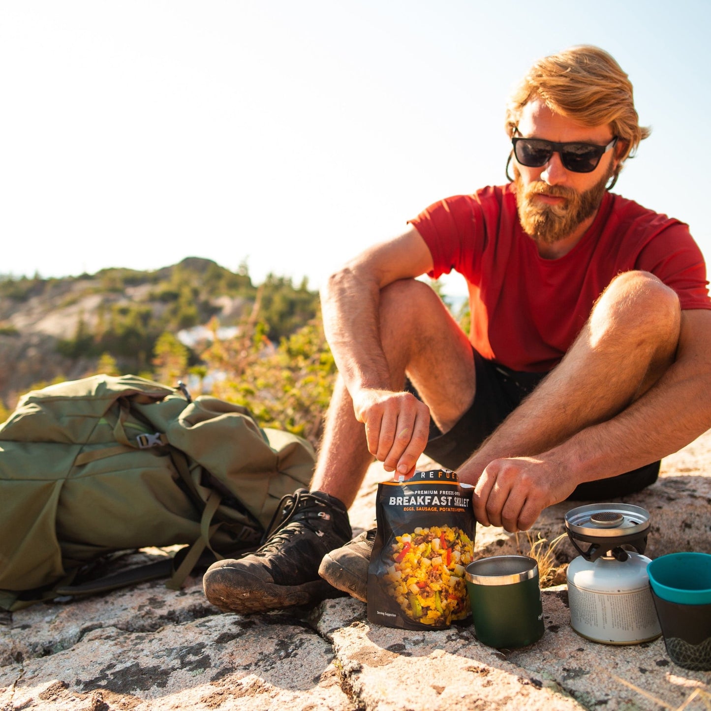 KELTY Asher 65L Hiking Pack Winter Moss - MW Direct