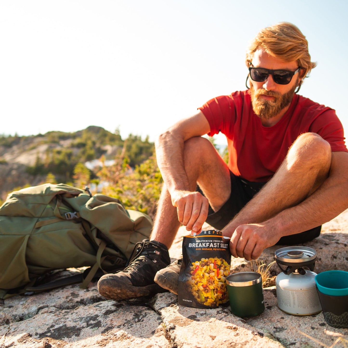 KELTY Asher 85L Hiking Pack Winter Moss - MW Direct