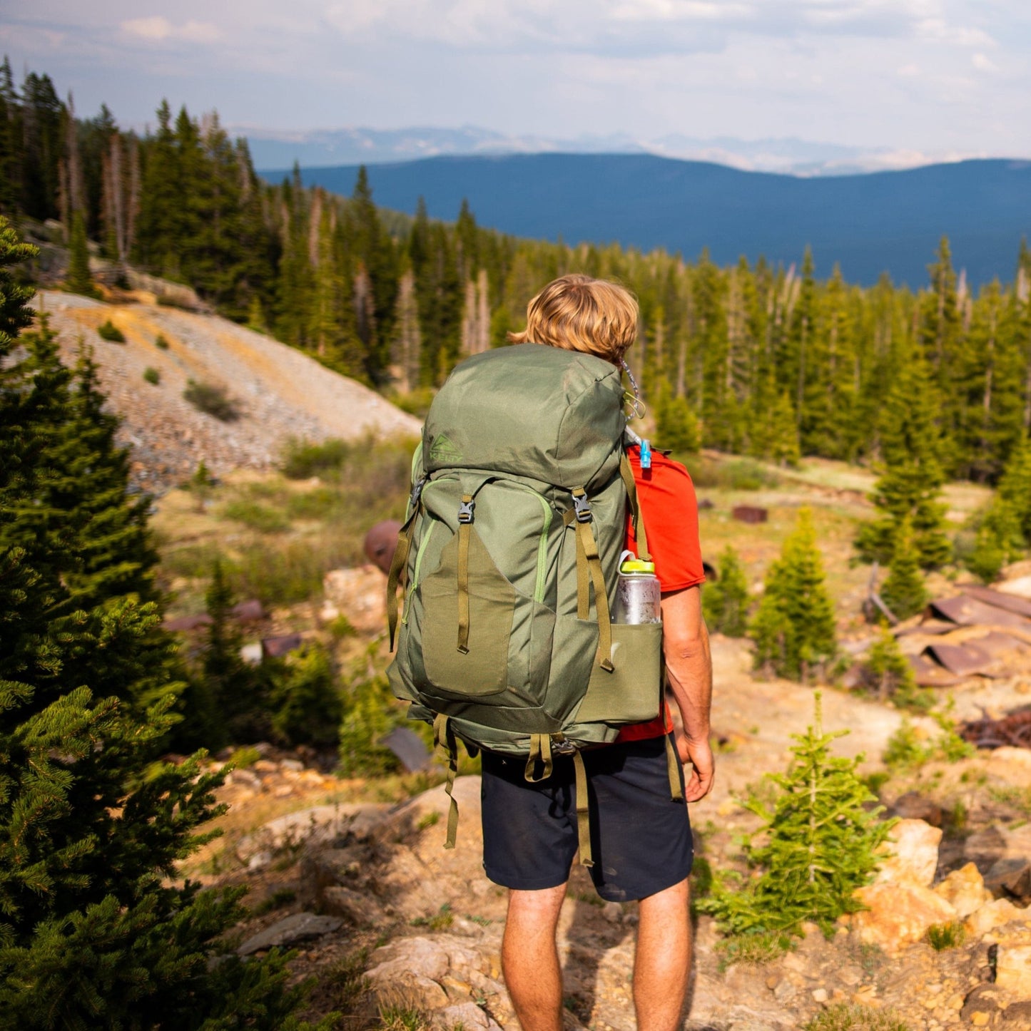 KELTY Asher 85L Hiking Pack Winter Moss - MW Direct