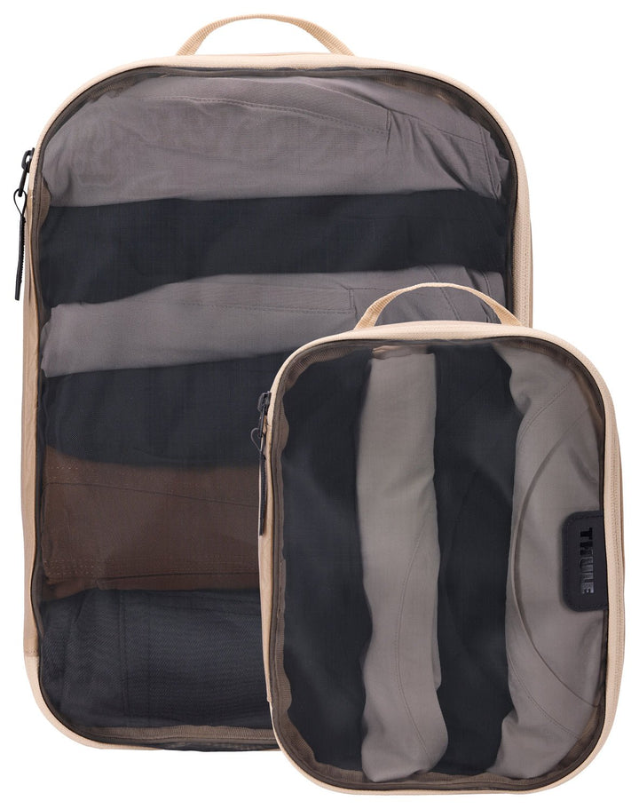 Thule Packing Cube Set (1x Small, 1x Medium) - Gentle Beige - MW Direct